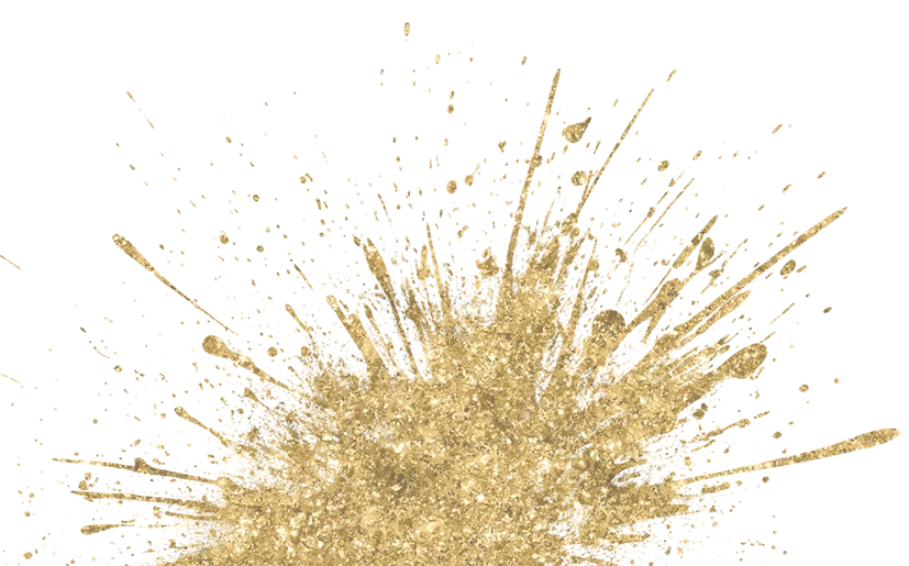Designelement gold splash